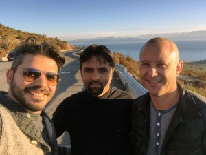 Fra venstre: pastor og evangelist Luca Salomone fra Italia , pastor Ardi Shkullaku fra Albania og Svein Egil Fikstvedt